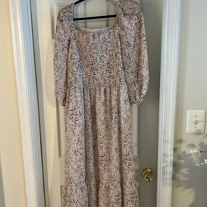 Bubble Sleeve MIDI Dress
